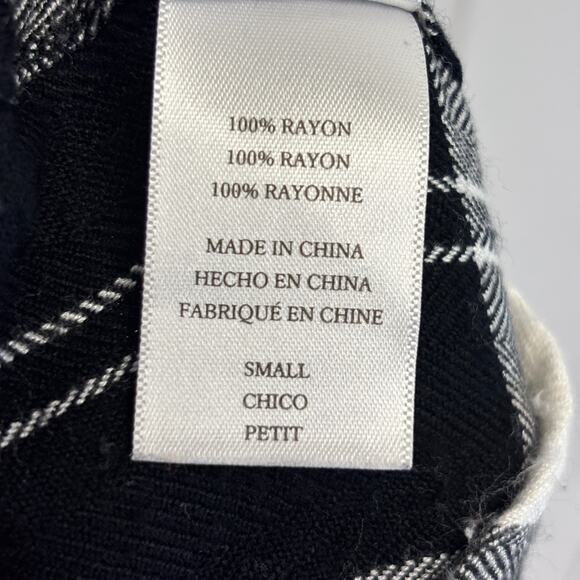 Rails Women's Preppy Hipster Cabincore Flannel Top Size S Classic Minimalist - Picture 5 of 9